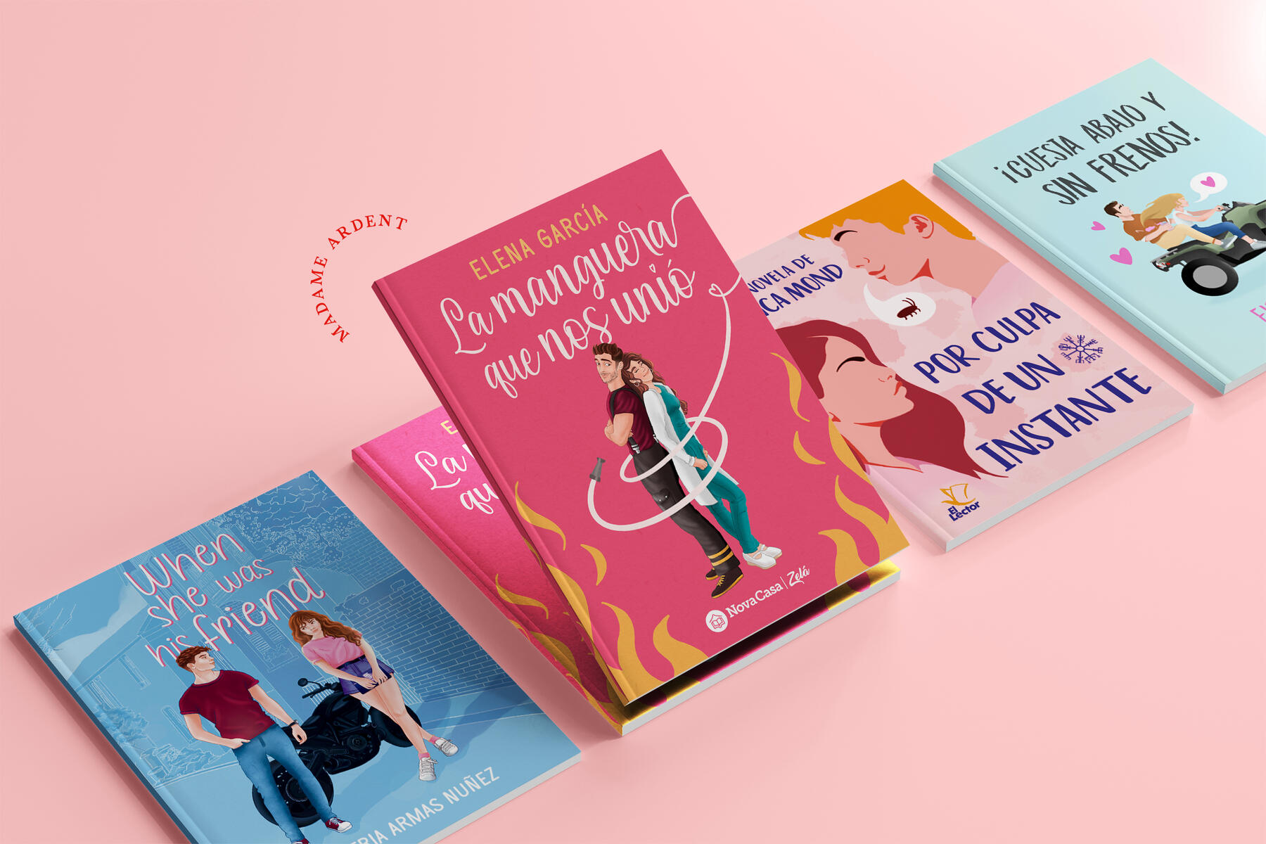 Selección de portadas de libros diseñadas por Madame Ardent